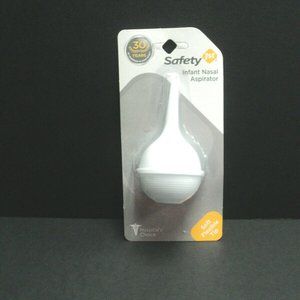 New Safety 1st Infant Nasal Aspirator White Soft Flexible Tip